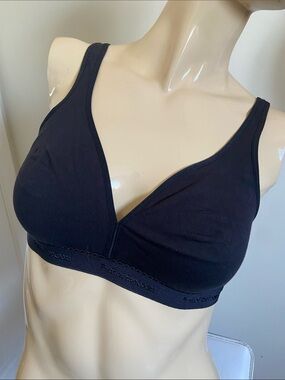 38A fruit of the loom basic cotton Comfort Wireless Bralette - Black
